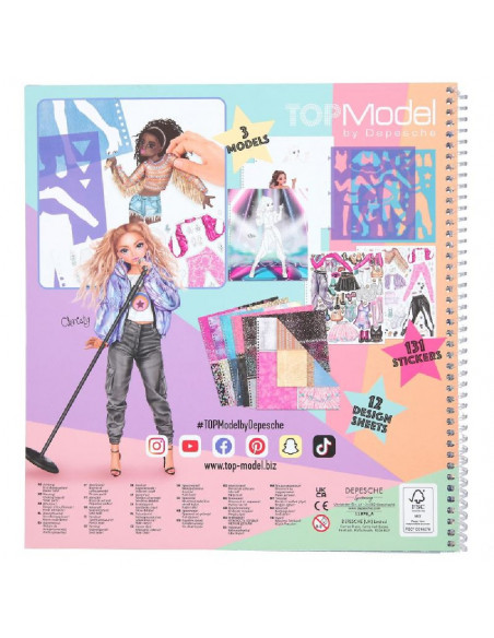 POPSTAR PARA COLOREAR TOPMODEL