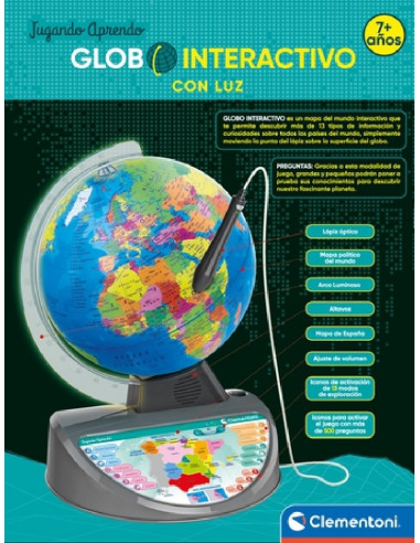 GLOBO INTERACTIVO CON LUZ
