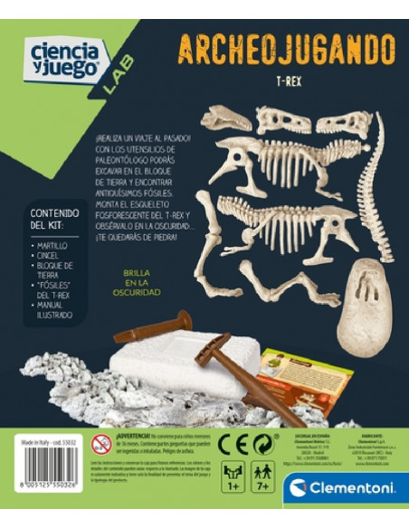 ARQUEO JUGANDO T-REX FLUOR