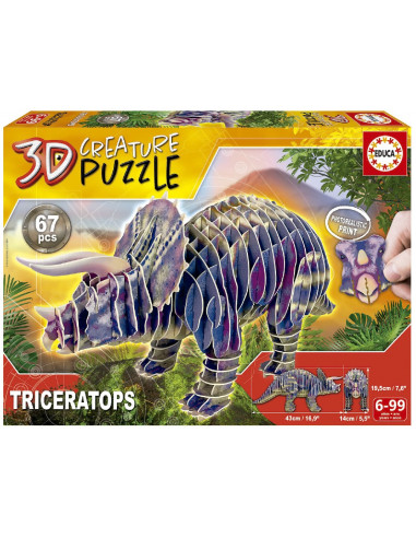 PUZZLE 3D TRICERATOPS