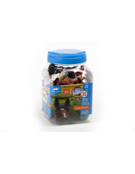BOTE CON 30 ANIMALES GRANJA