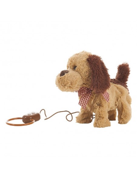 PERRITO PELUCHE  BICOLOR ANDADOR 22 CMS