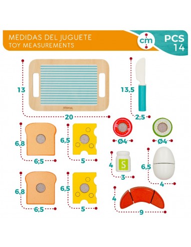 SET BANDEJA DESAYUNO MADERA