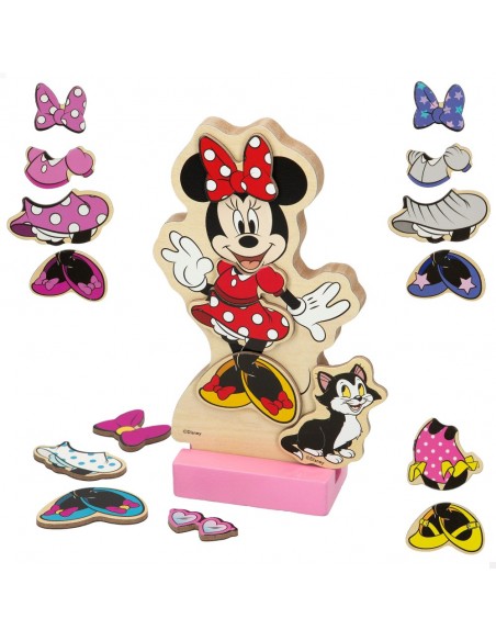 VESTIDOS MADERA MAGNETICO DISNEY