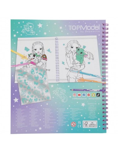 LIBRO COLOREAR TOP MODEL