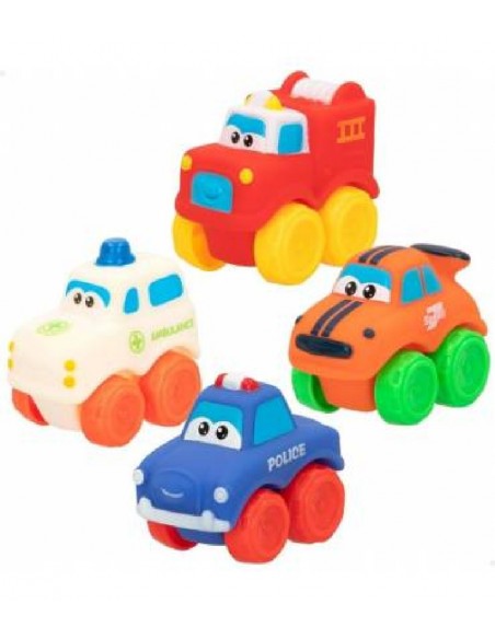 PACK 4 COCHES BLANDITOS INFANTILES SURTIDOS