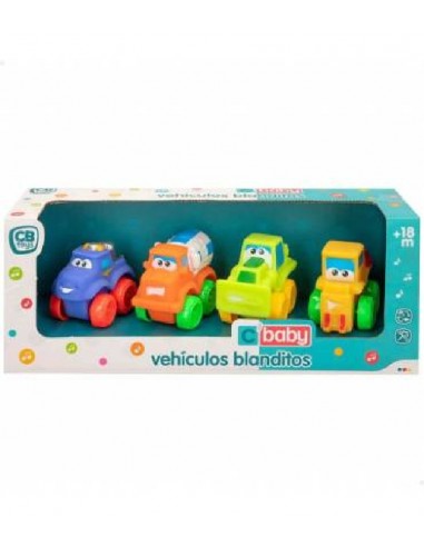 PACK 4 COCHES BLANDITOS INFANTILES SURTIDOS