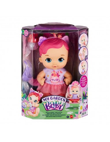 MUÑECA GATITO BEBE ROSA