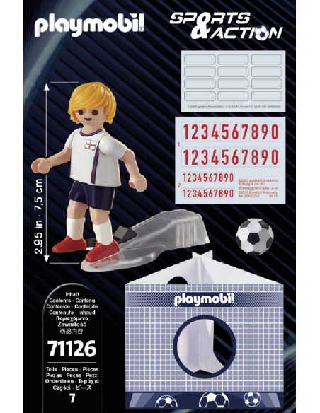 PLAYMOBIL FUTBOLISTA INGLATERRA