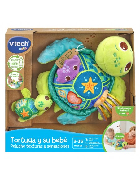 TORTUGA Y SU BEBE PELUCHE