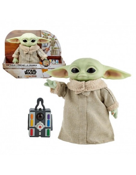 PELUCHE BABY YODA CON MOVIMIENTOS STAR WARS
