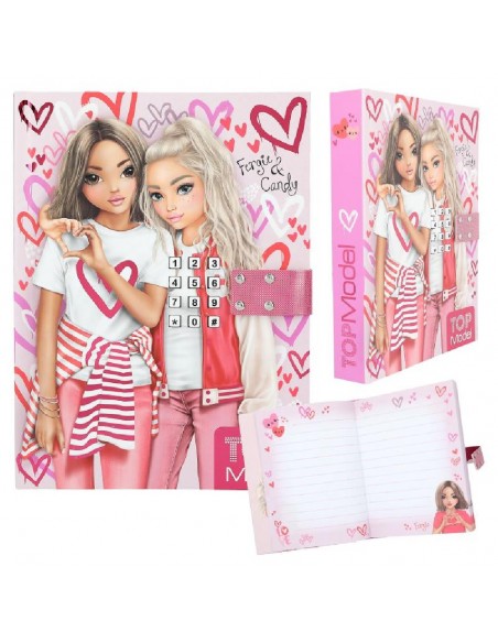DIARIO CON CODIGO TOPMODEL ONE LOVE