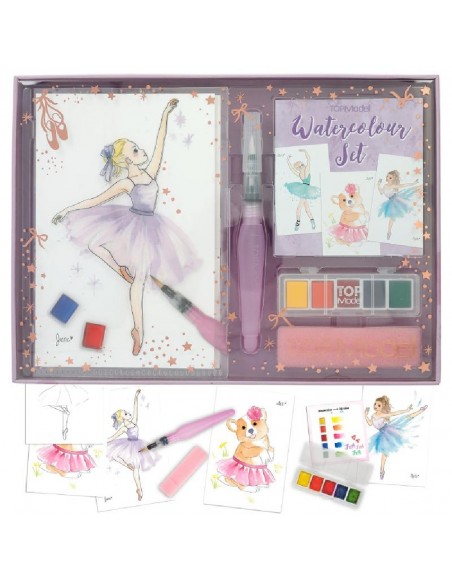 SET ACUARELAS BALLET TOPMODEL