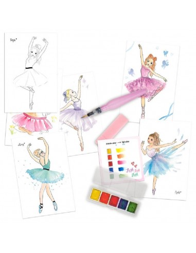 SET ACUARELAS BALLET TOPMODEL