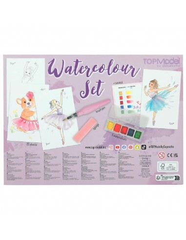 SET ACUARELAS BALLET TOPMODEL