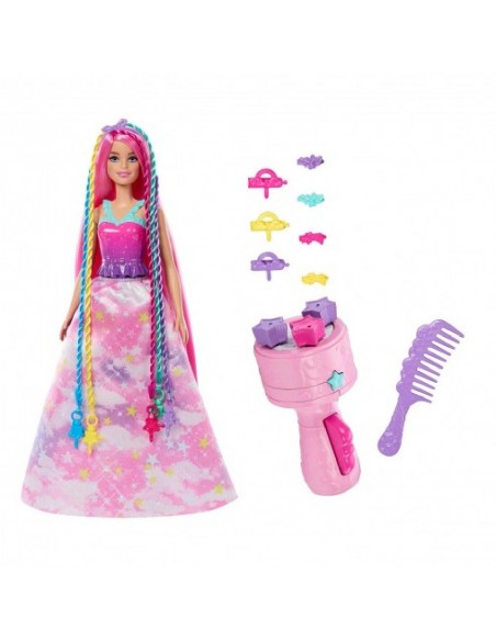 BARBIE PRINCESA TRENZAS MAGICAS