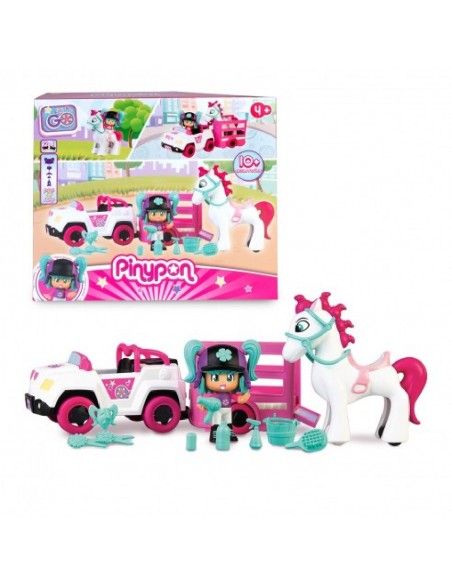 PINYPON COCHE C/REMOLQUE Y CABALLO
