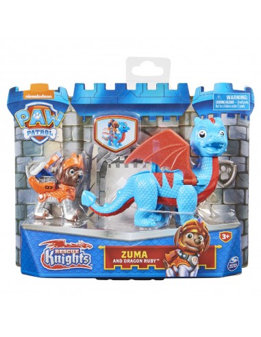 FIGURA PAW PATROL CACHORROS CABALLEROS ZUMA