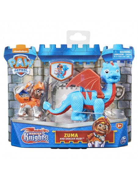 FIGURA PAW PATROL CACHORROS CABALLEROS ZUMA
