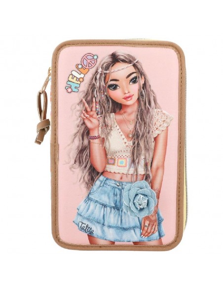 ESTUCHE TRIPLE TOPMODEL  HIPPIE HEART