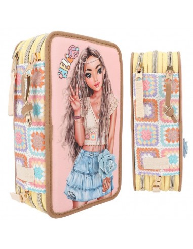 ESTUCHE TRIPLE TOPMODEL  HIPPIE HEART