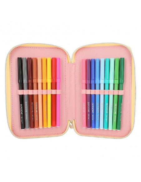 ESTUCHE TRIPLE TOPMODEL  HIPPIE HEART