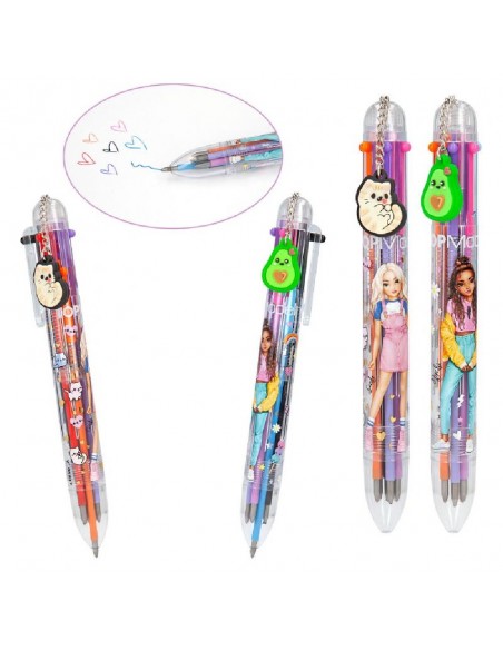 BOLIGRAFOS 6 COLORES TOPMODEL