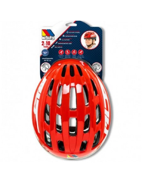CASCO MOTO ROJO MOLTO