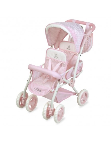 COCHE MUÑECA GEMELAR NIZA PLEGABLE