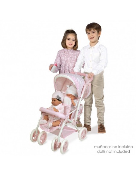 COCHE MUÑECA GEMELAR NIZA PLEGABLE