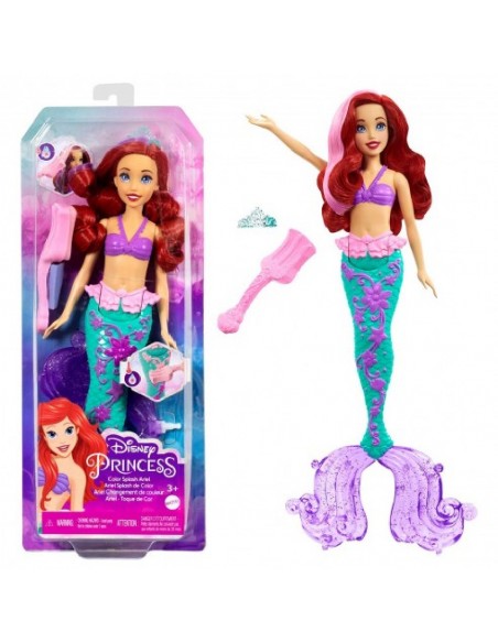 MUÑECA PRINCESA ARIEL CAMBIA DE COLOR