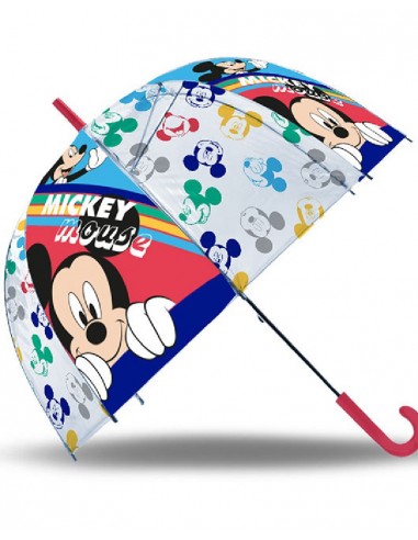 PARAGUAS TRANSPARENTE MICKEY 46-CM.